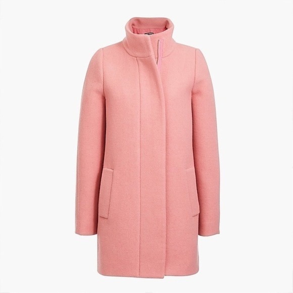 J. Crew Wool City Coat in Pink - Picture 1 of 12